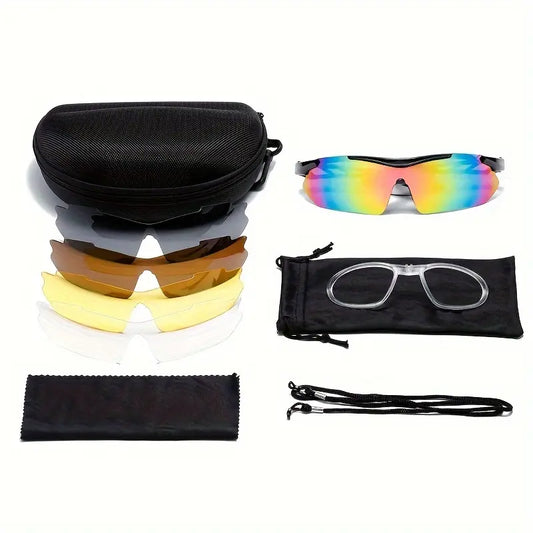 GAFAS DEPORTIVAS Tipo Militar x 5 lentes Intercambiables🕶️