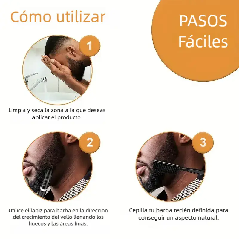 LÁPIZ RELLENO DE BARBA Y CEJAS- Resistente al Agua