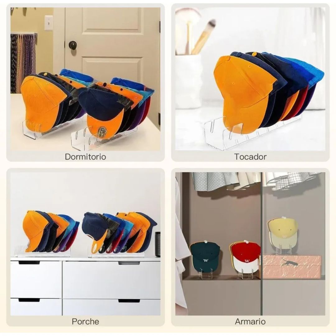 Organizador de Gorras Acrílico-Estilo Elegante Siempre