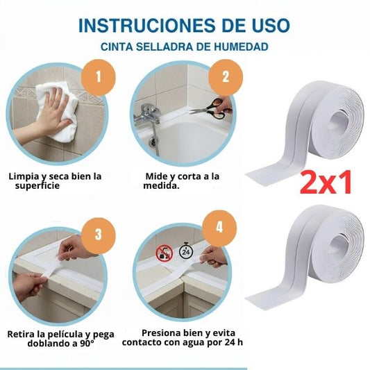 CINTA SELLADORA DE HUMEDAD - ¡Sella, Protege y Resiste!