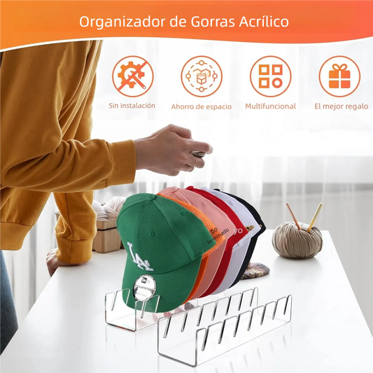 Organizador de Gorras Acrílico-Estilo Elegante Siempre