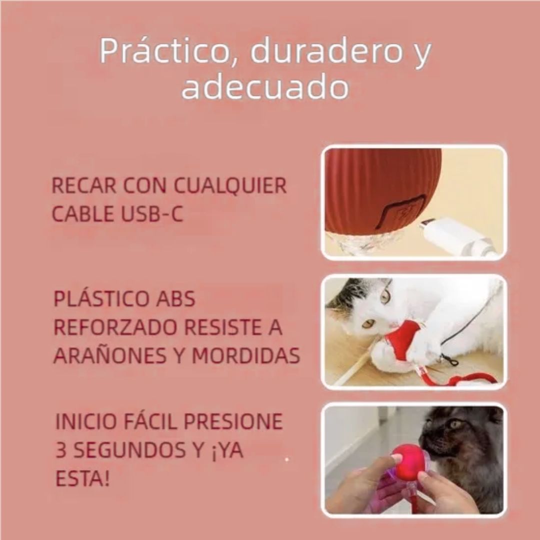 PELOTA INTERACTIVA-Mascotas Felices Siempre😺