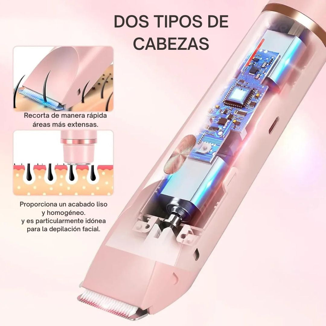 AFEITADORA ELÉCTRICA PARA MUJER - 2 en 1