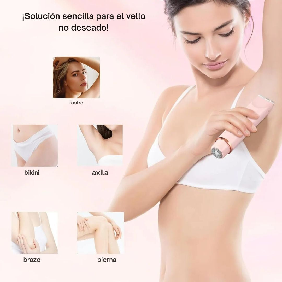 AFEITADORA ELÉCTRICA PARA MUJER - 2 en 1