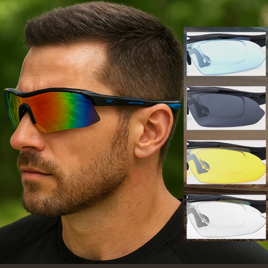 GAFAS DEPORTIVAS Tipo Militar x 5 lentes Intercambiables🕶️