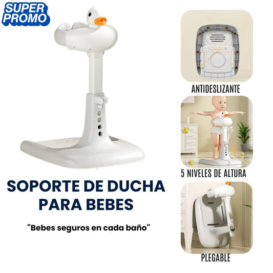 SOPORTE DE DUCHA PATO-"bebes seguros en cada baño"